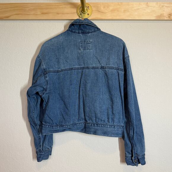Women's Abercrombie & FItch Denim Blue Jean Jacket Size Medium - Picture 7 of 8